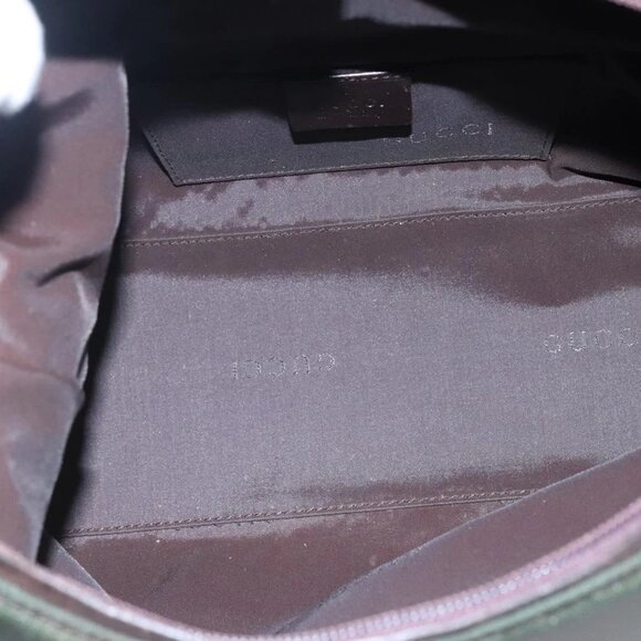 GUCCI Shoulder Bag Canvas Khaki 000 0602 Auth bs23832 - Picture 10 of 16